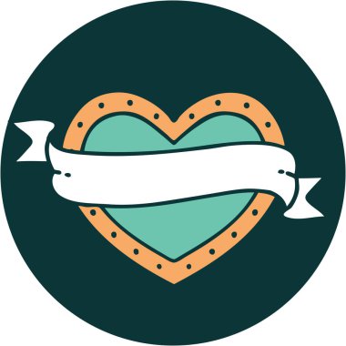 Bir kalp ve bayrağın ikonik dövme görüntüsü