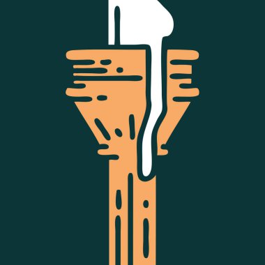 Bir şamdanın ikonik dövme görüntüsü