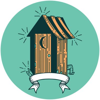 Dövme tarzı açık hava tuvaletinin simgesi