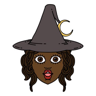 Retro Dövme Biçimi insan büyücüsü karakteri