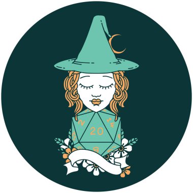 Doğal yirmi zarlı insan büyücüsünün simgesi.