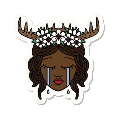 Ağlayan bir insan rahibin çıkartması.