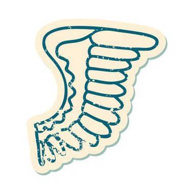 Bir kanadın ikonik sıkıntılı dövme görüntüsü