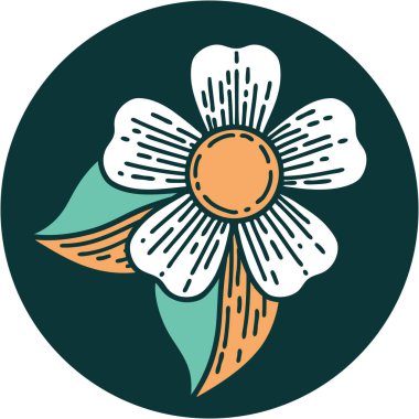 Bir çiçeğin ikonik dövme şekli