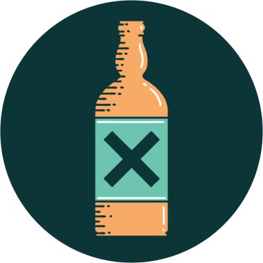 Şişenin sembolik dövme görüntüsü