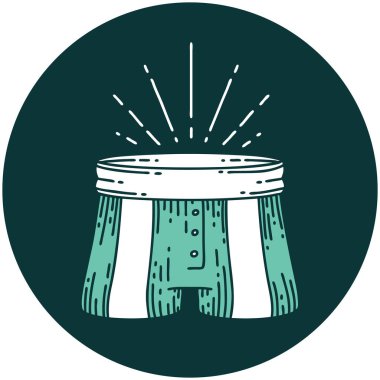 Dövme tarzı şort ikonu