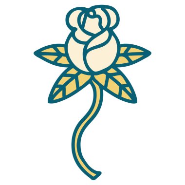 Bir çiçeğin ikonik dövme şekli