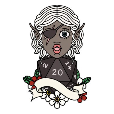 Retro Dövme Tarzı 20 zarlı düzenbaz karakter