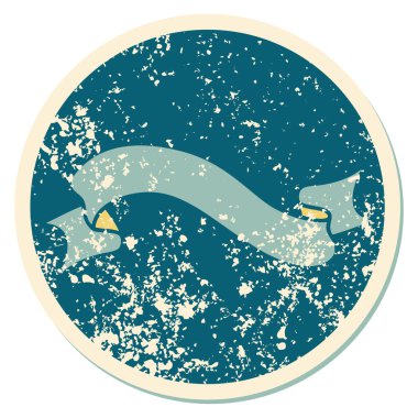 Bir pankartın sembolik dövmeli resmi