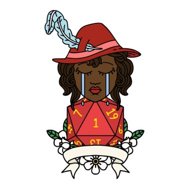 Retro Dövme Tarzı İnsan Ozan karakter yüzü