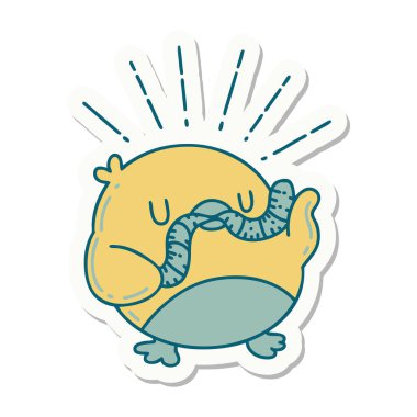 Kurtlu robin dövmesi çıkartması.