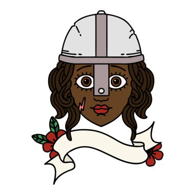 Retro Dövme Tarzı İnsan Savaşçısı 