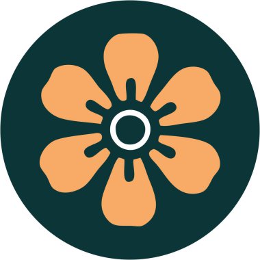 Bir çiçeğin ikonik dövme şekli