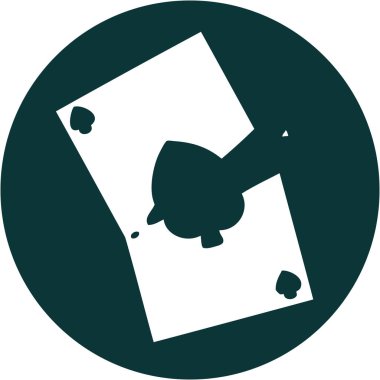 Yırtık bir kartın ikonik dövme şekli