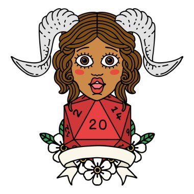 Retro Dövme Biçimi Doğal yirmilik zar atma ile düzenleme