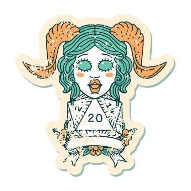 Retro Dövme Biçimi Doğal 20 D20 rulo ile düzenleme