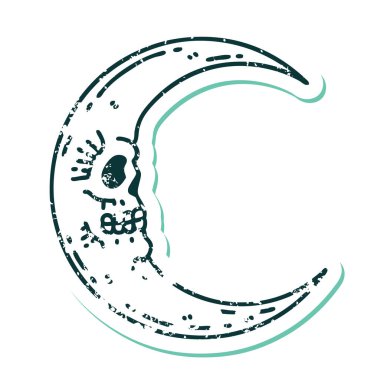 Kafatası uydusunun sembolik dövmeli görüntüsü