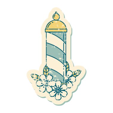 Berber direğinin sembolik dövmeli görüntüsü