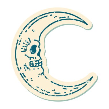 Kafatası uydusunun sembolik dövmeli görüntüsü