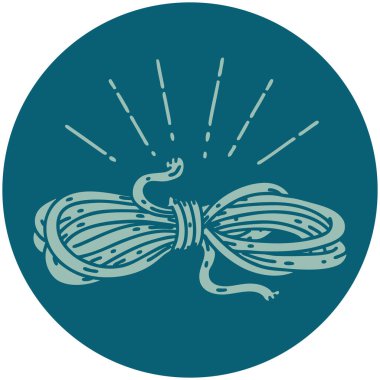 Dövme stili yara ipinin simgesi