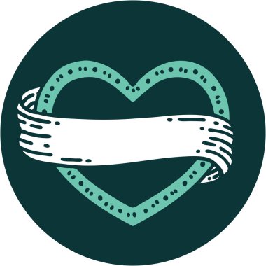 Bir kalp ve bayrağın ikonik dövme görüntüsü