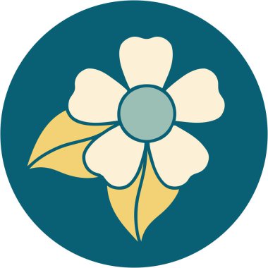 Bir çiçeğin ikonik dövme şekli