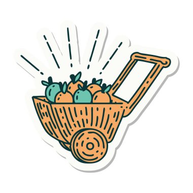 Elma dövmeli vagonun çıkartması.