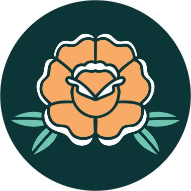 Bir çiçeğin ikonik dövme şekli