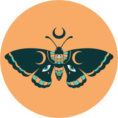 Bir güve ikonik dövme görüntüsü