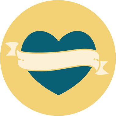 Bir kalp ve bayrağın ikonik dövme görüntüsü