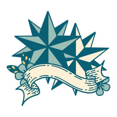 Yıldızların bayrağıyla geleneksel dövme