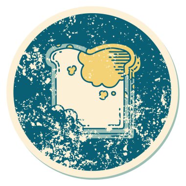 Kalıplı bir ekmeğin sembolik dövmeli görüntüsü