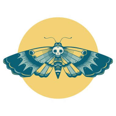 Ölü bir baş güvenin ikonik dövme görüntüsü