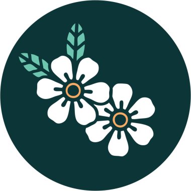 Bir çiçeğin ikonik dövme şekli