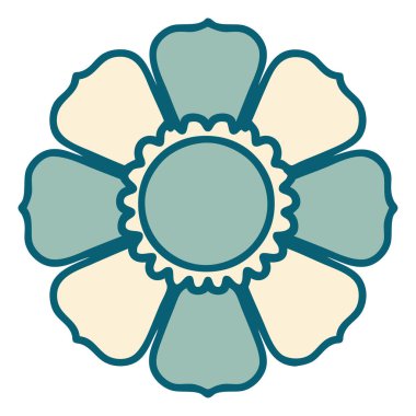 Bir çiçeğin ikonik dövme şekli