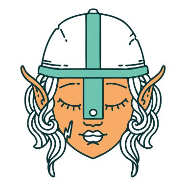 Retro Dövme Biçimi elf karakteri