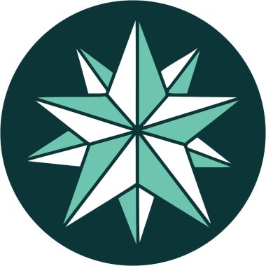 Bir yıldızın ikonik dövme şekli