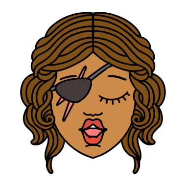 Retro Dövme Tarzı Düzenbaz İnsan Karakteri