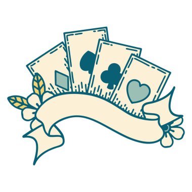 Kart ve pankartın ikonik dövme biçimi