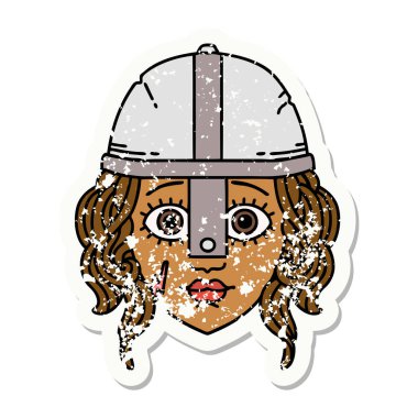 Retro Dövme Tarzı İnsan Savaşçısı