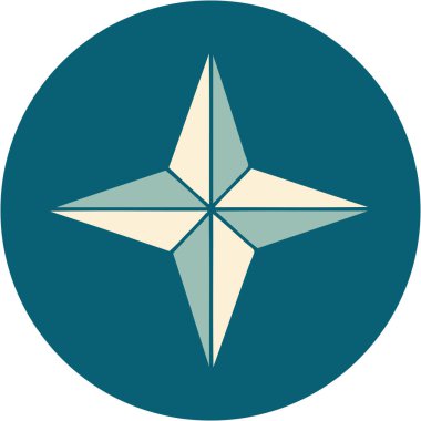 Bir yıldızın ikonik dövme şekli