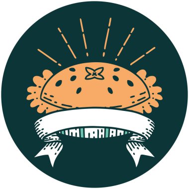 Dövme stili ikonu. Harika bir pasta.