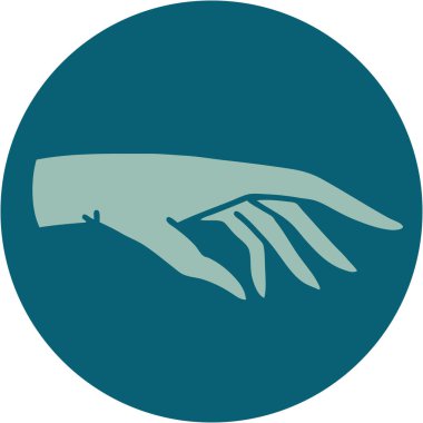 Bir elin sembolik dövme görüntüsü