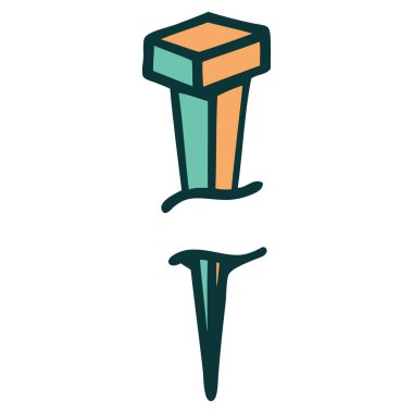 Demir çivinin ikonik dövme şekli