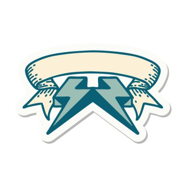 yıldırım sancağıyla dövme stili etiketi