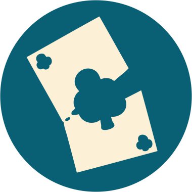 Yırtık bir kartın ikonik dövme şekli