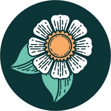 Bir çiçeğin ikonik dövme şekli