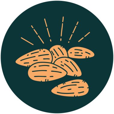 Dövme stili bademlerin simgesi