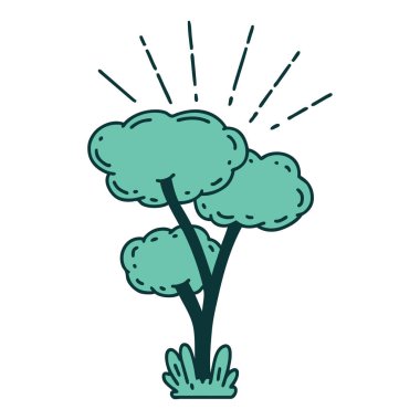 Geleneksel dövme ağacı çizimi