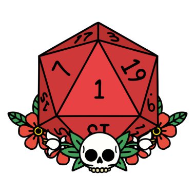 Retro Dövme Biçimi Doğal Zar Çiçek elementli